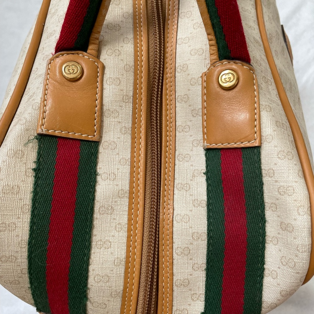 Vintage Gucci Weekender Bag | Authentic GG Bag - Picture 7 of 13